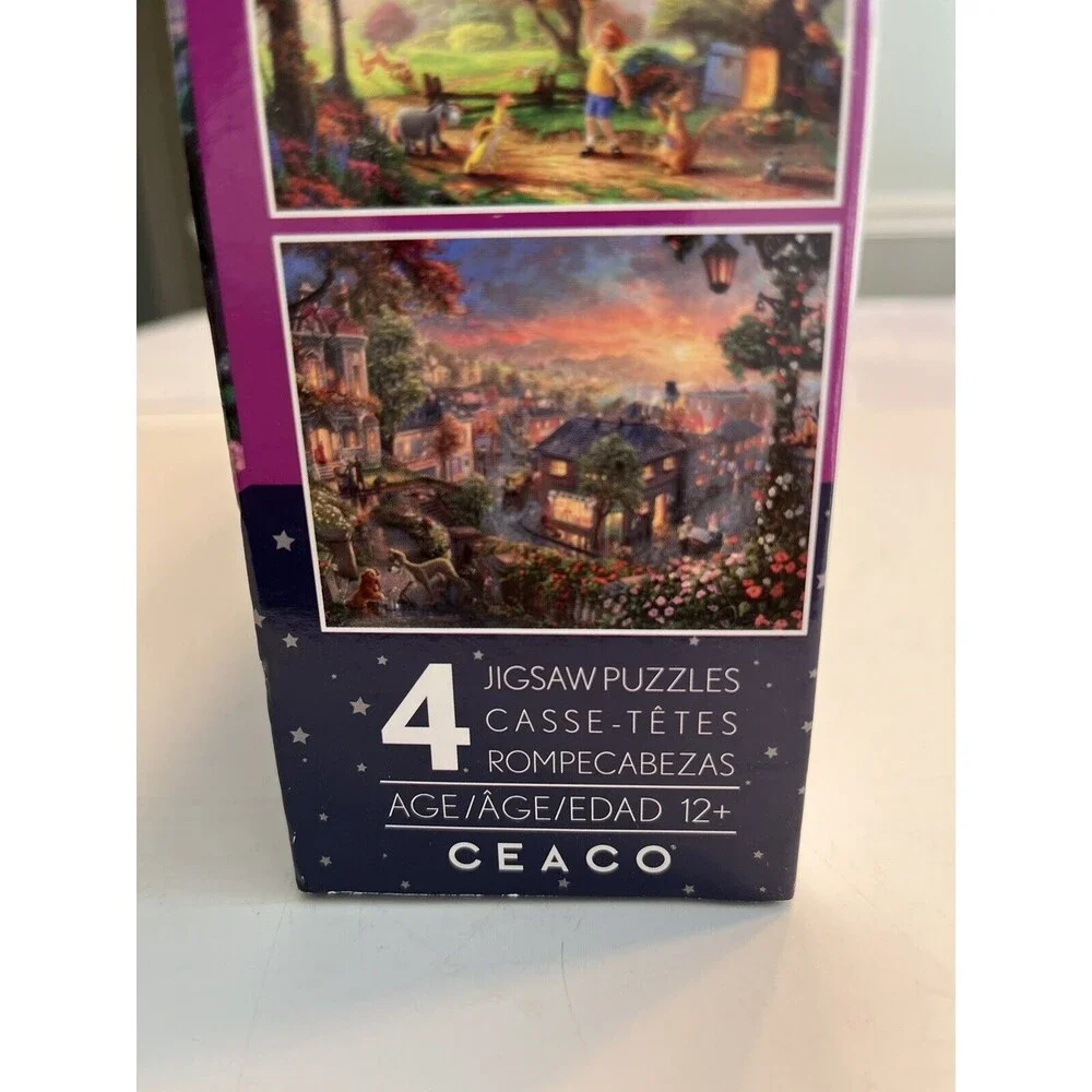 Disney Thomas Kinkade Piece Puzzles Tangled Fantasia Pooh Lady Tramp 2000pc NEW